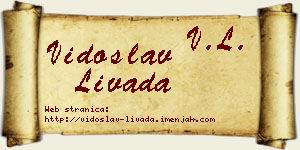 Vidoslav Livada vizit kartica